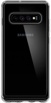 Чехол Spigen Crystal Hybrid Clear (605CS25661) для Samsung Galaxy S10   Продуманная конструкция • Выполнен из двух материалов • Прозрачная задняя стенка • Возможность использования беспроводной зарядки