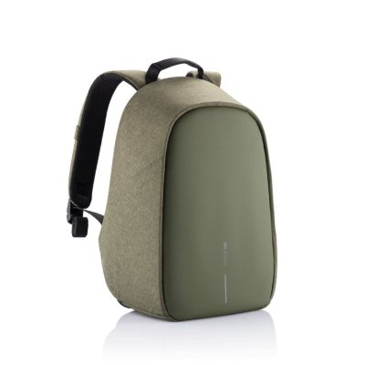 Рюкзак для ноутбука до 13,3&quot; XD Design Bobby Hero Small (P705.707), зеленый  • Защита от краж и вскрытий • Отделения для ноутбука и планшета, складная перегородка • USB-порт для зарядки гаджетов • Экологичный, переработанный материал • Крепление для очков на лямке • Для ноутбука с диагональю до 13,3 дюймов и планшета с диагональю до 10 дюймов.
