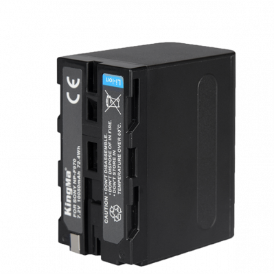 Аккумулятор KingMa NP-F970 10050mAh  Литий-ионный аккумулятор • Контакты из чистой меди • Корпус из жаростойкого АБС пластика