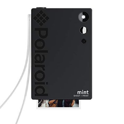 Моментальный фотоаппарат + портативный принтер Polaroid Mint Black  Цифровой Polaroid без жк-дисплея 2 в 1 с функцией моментальной печати • 16-пиксельная камера • Фильтры для фото • Видоискатель • Индикатор разряда батареи и отсутствия бумаги • Слот для карты microSD (поддержка карт до 256 ГБ)