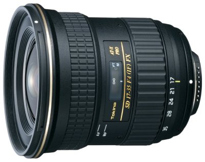 Объектив Tokina AT-X 17-35 mm f/4 PRO FX для Nikon  Широкоугольный Zoom-объектив • крепление Nikon F, встроенный мотор • 17 - 35 мм, F4 •  Автоматическая фокусировка • Вес:600 г