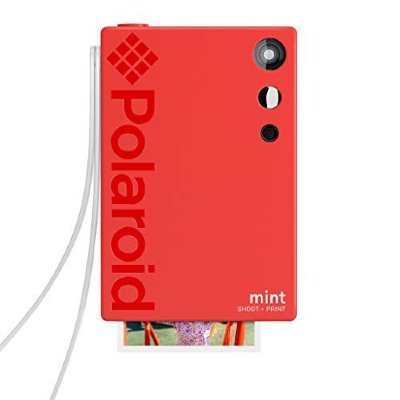 Моментальный фотоаппарат + портативный принтер Polaroid Mint Red  Цифровой Polaroid без жк-дисплея 2 в 1 с функцией моментальной печати • 16-пиксельная камера • Фильтры для фото • Видоискатель • Индикатор разряда батареи и отсутствия бумаги • Слот для карты microSD (поддержка карт до 256 ГБ)