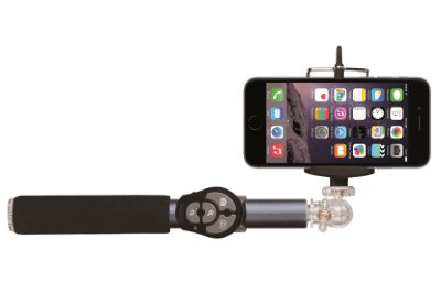 Селфи-монопод Hoox Selfie Stick 810 Series Grey с пристяжным пультом Bluetooth  Длина 90 см • Подключение с помощью пристяжного пульта Bluetooth • Максимальная нагрузка 1 кг