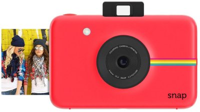 Фотоаппарат моментальной печати Polaroid Snap Red  Цифровой Polaroid без жк-дисплея с моментальной печатью • Матрица 10 Мпикс • Фильтры для фото • Видоискатель • Селфи-таймер 10 сек • Запись фото на карты microSDHC