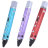 Алюминиевая 3D ручка MyRiwell RP100C Red с LCD-дисплеем и USB-зарядкой  - 3D ручка MyRiwell RP100C