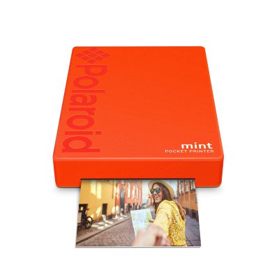 Портативный принтер Polaroid Mint Red  Портативный принтер • iOS и Android • Полноцветные снимки на бумаге формата 2x3 дюйма • Заряда аккумулятора хватает примерно на пятьдесят отпечатков.
