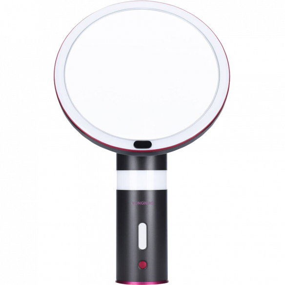 Косметическое зеркало YongNuo M8 с LED подсветкой  Вид осветителя: кольцевой • Мощность (макс): 8.5 Вт • Светодиоды: 120 шт • Цветовая температура: 3200 — 6500 K • RGB режим: Да • Питание: встроенный аккумулятор, сетевой адаптер