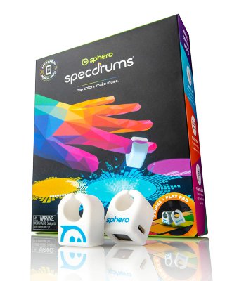 Умные музыкальные кольца Sphero Specdrums (2 штуки)  2 кольца в комплекте • Понятное приложение для смартфона • Беспроводное подключение • Реагирует на цвет • Миниатюрные размеры