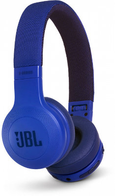 Наушники JBL E45BT Blue  До 16 часов работы на одном заряде • Беспроводное подключение • Отсоединяемый аудиокабель с пультом и микрофоном • Удобное управление на чашке • Мягкое оголовье • Складная конструкция