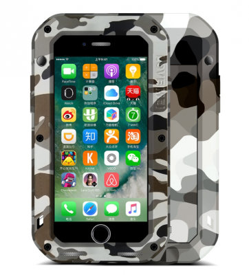 Противоударный чехол Love Mei Camo Series Desert для iPhone 8/7  Противоударный и пылезащищенный чехол, выполненный из высококачественного алюминия