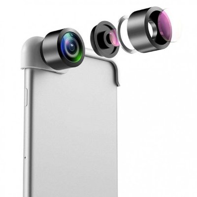 Панорамная камера Usams 360º для iPhone 7/8  Создавайте захватывающие панорамы с углом обзора 360° через приложение Panoclip!