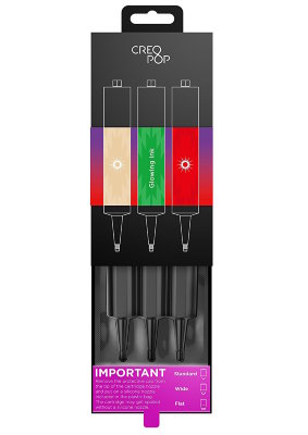 Картридж (фотополимер) для 3D ручки CreoPop №4 Glow-in-the-Dark, светящиеся в темноте (кристальный, зеленый, красный)