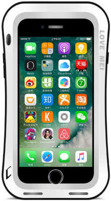 Противоударный чехол Love Mei Powerful Small Waist upgrade version White для iPhone 8/7  Противоударный чехол с защитой от влаги и пыли