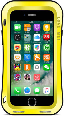 Противоударный чехол Love Mei Powerful Small Waist upgrade version Yellow для iPhone 8/7