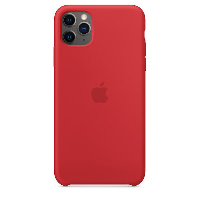 Силиконовый чехол Apple Silicone Case PRODUCT RED (Красный) для iPhone 11 Pro Max  Оригинальный аксессуар • Премиальное качество • Силиконовая поверхность приятна на ощупь • Продуманная эргономика • Не влияет на беспроводную зарядку