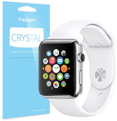 Защитная пленка Spigen для Apple Watch (38mm) LCD Film Crystal CR (SGP11482)  Защитит экран ваших Apple Watch, размер 38 мм. В комплекте 3 шт.