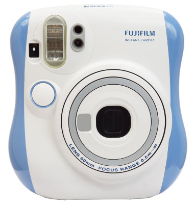 Фотоаппарат моментальной печати Fujifilm Instax Mini 25 Blue  Ручное управление экспозицией • Размер фотографии 62x46 мм • Автоматическая выдержка и вспышка • Зеркальце для автопортретов • Макролинза в комплекте