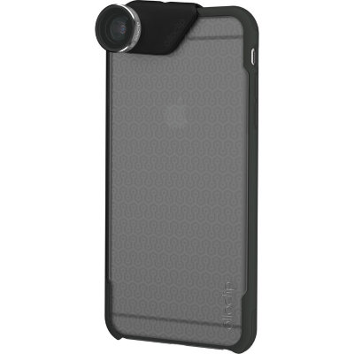 Объектив Olloclip 4-in-1 Lens Set для iPhone 6/6S / 6/6S PLUS Silver Lens / Black Clip + чехол Ollocase для iPhone 6/6S