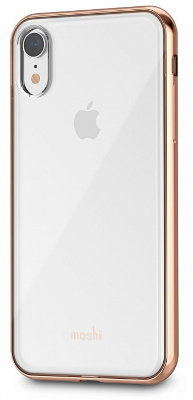 Чехол-накладка Moshi Vitros для Apple iPhone XR Champagne Gold  Удобные бортики вдоль экрана • Защищает от царапин • Элегантный дизайн