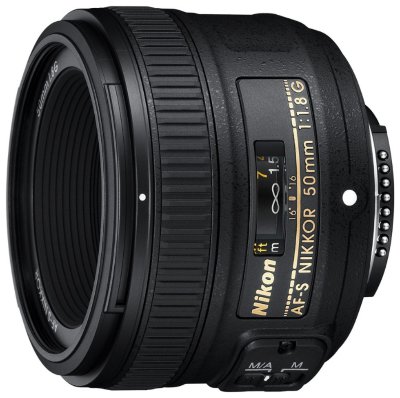 Объектив Nikon AF-S 50mm f/1.8 NIKKOR  Стандартный объектив с постоянным ФР • Крепление Nikon F, без встроенного мотора • Автоматическая фокусировка • Минимальное расстояние фокусировки 0.45 м