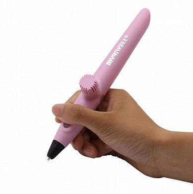 3D ручка Myriwell RP200A Pink (Kid-пластик)  3D-ручка с максимально простым управлением • Заправляется низкотемпературным UNID-Kid пластиком • Регулировка температуры и скорости подачи • Работа от USB • Можно рисовать даже на коже • Подойдет для самых маленьких