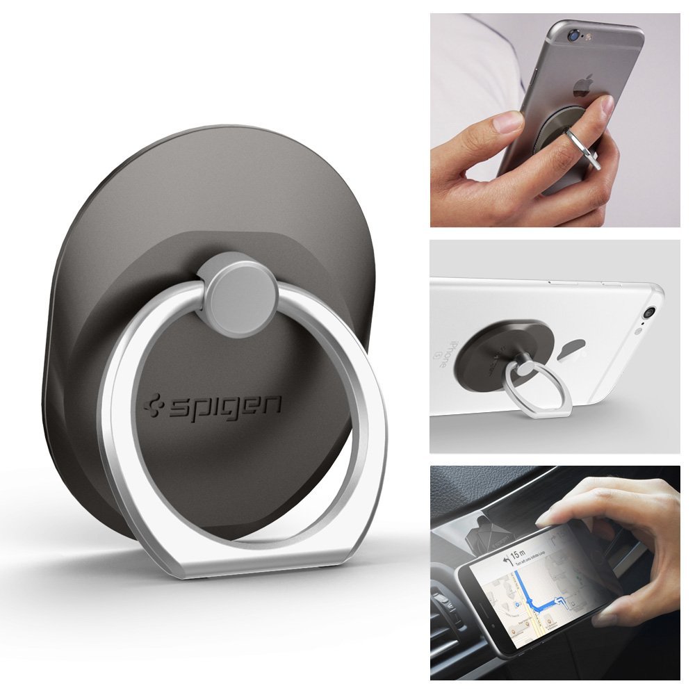 Кольцо-держатель Spigen Style Ring для iPhone и любых телефонов Space Gray 000EP20243