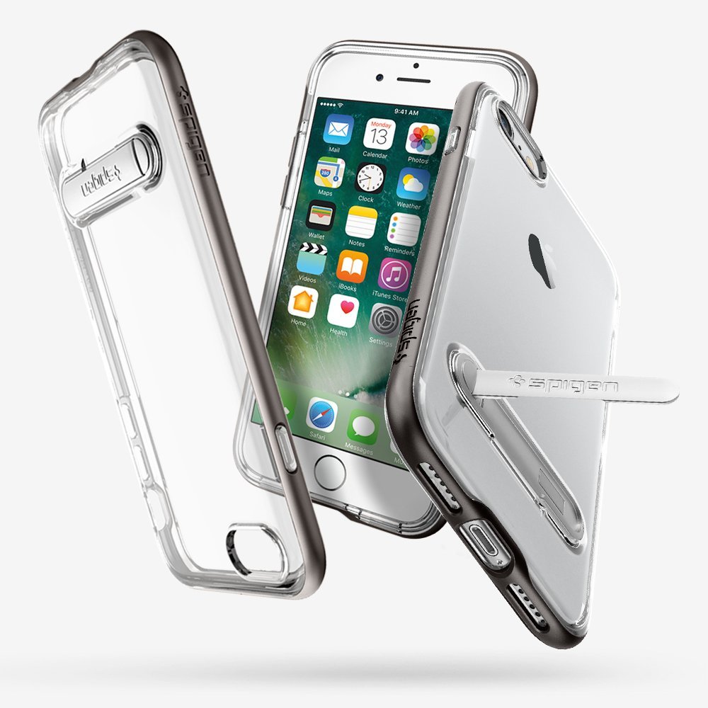 Spigen для iPhone 8/7 Crystal Hybrid Gunmetal 042CS20459