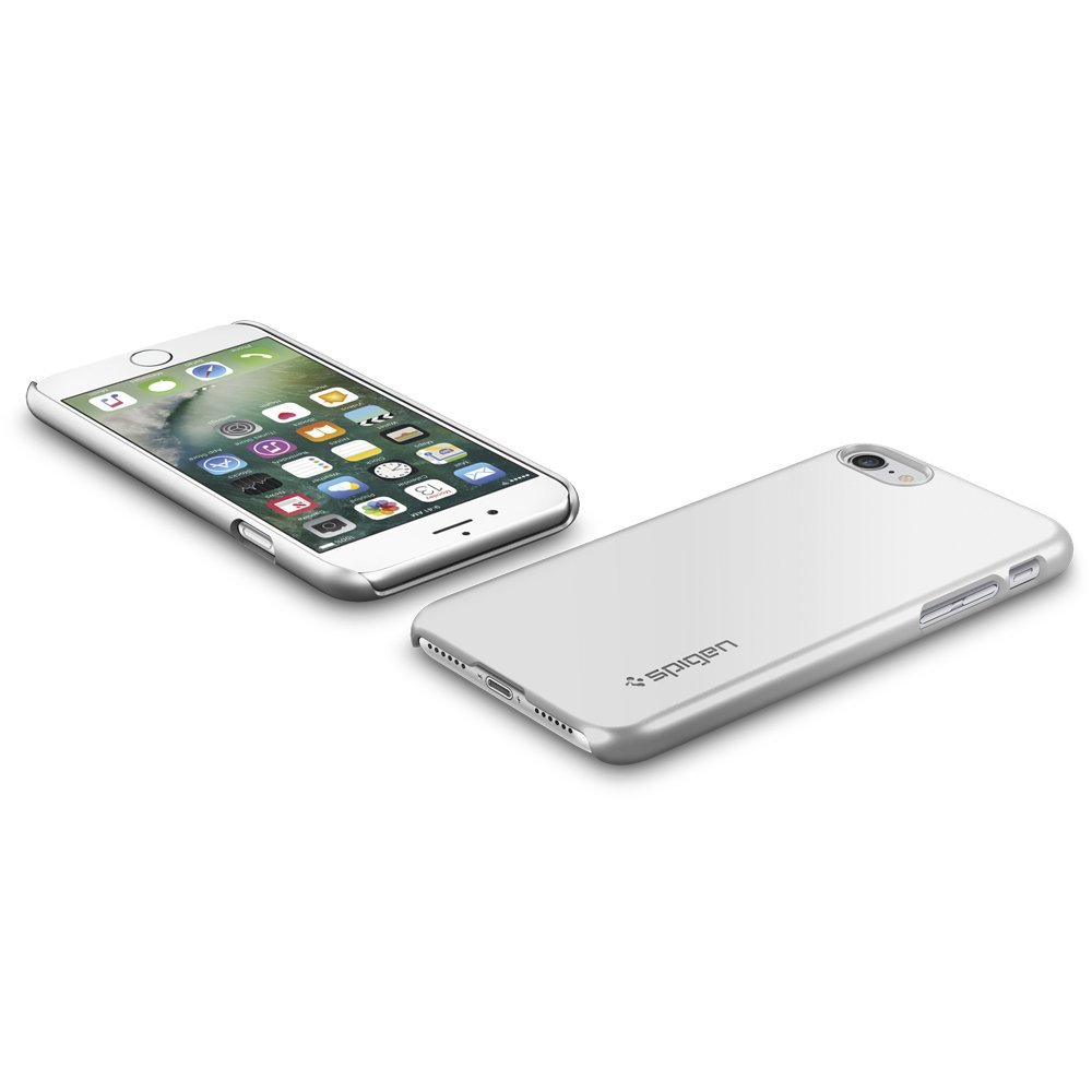 Spigen для iPhone 8/7 Thin Fit Satin Silver 042CS20733