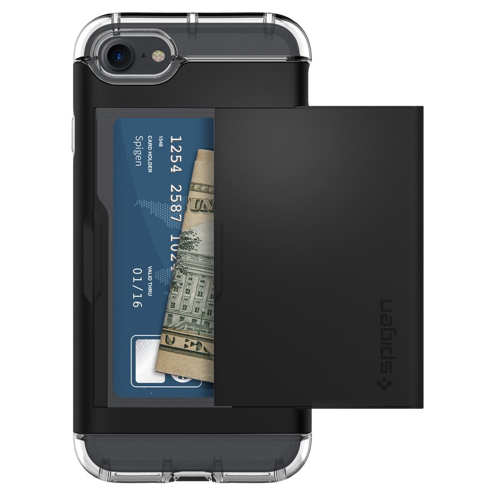 Spigen для iPhone 8/7 Crystal Wallet Black 042CS20981