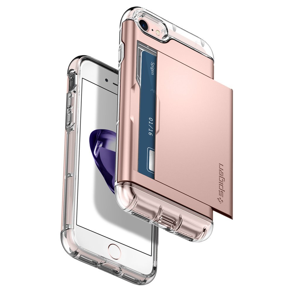 Spigen для iPhone 8/7 Crystal Wallet Rose Gold 042CS20982