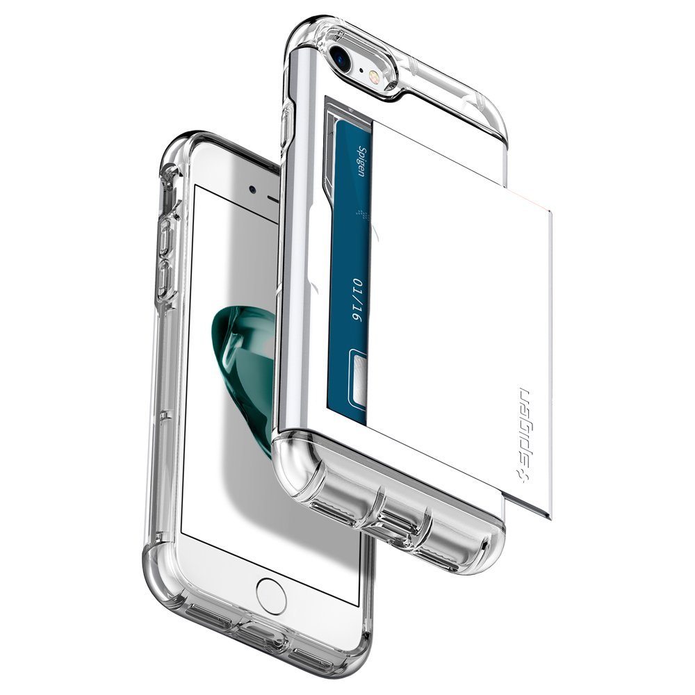 Spigen для iPhone 8/7 Crystal Wallet Jet White 042CS21049