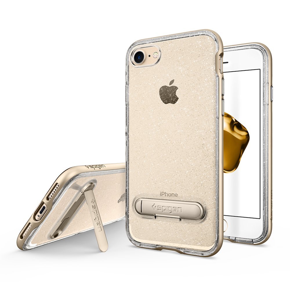  Spigen для iPhone 8/7 Crystal Hybrid Glitter Series Gold Quartz 042CS21212