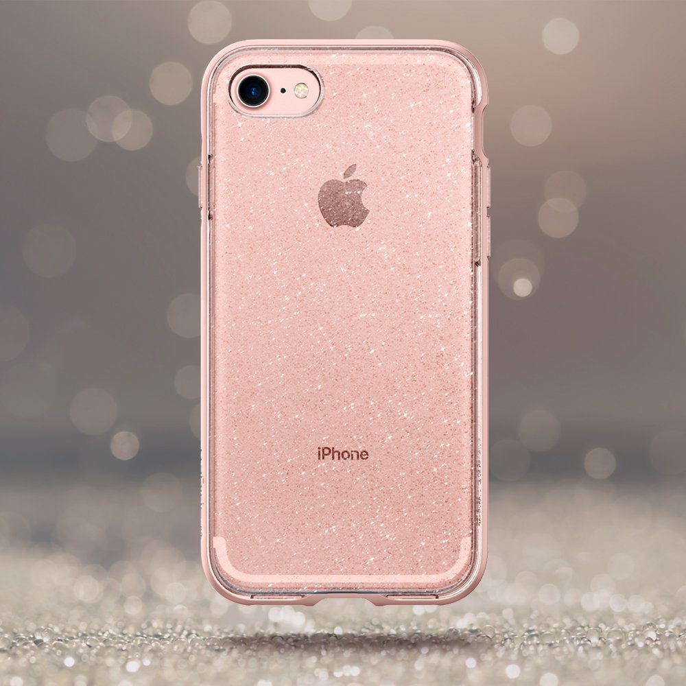 Spigen для iPhone 8/7 Neo Hybrid Crystal Glitter Rose Gold 042CS21420