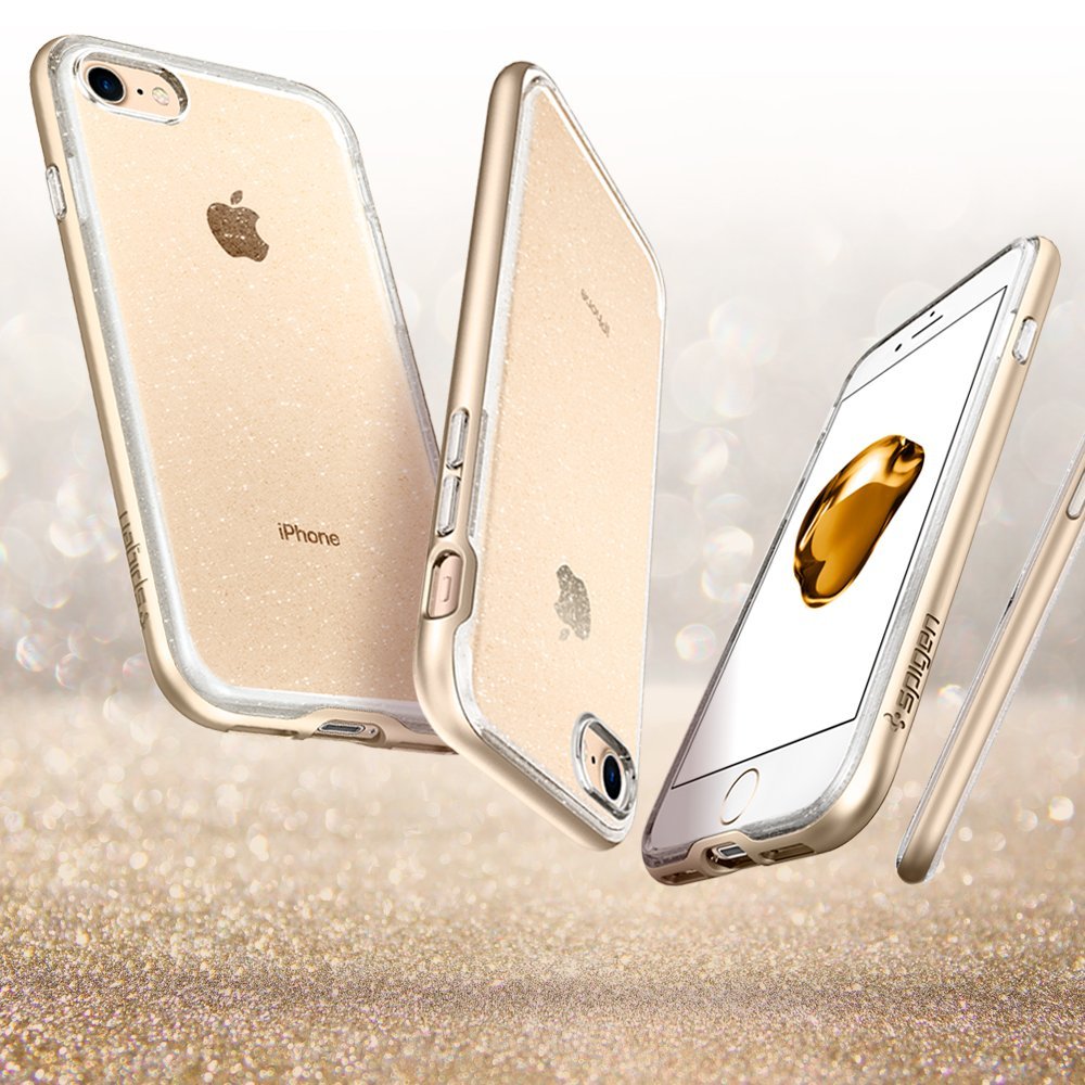 Spigen для iPhone 8/7 Neo Hybrid Crystal Glitter Champagne Gold 042CS21421