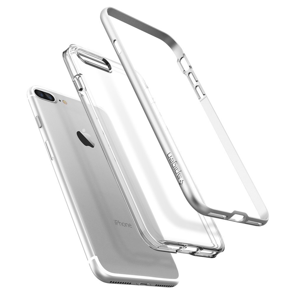 Spigen для iPhone 8/7 Plus Neo Hybrid Crystal Satin Silver 043CS20684