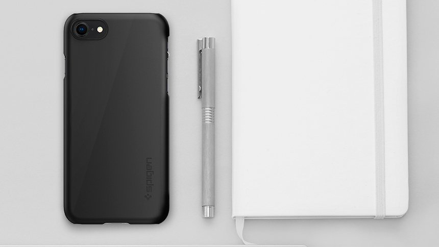 Чехол Spigen Thin Fit Black для iPhone 8/7 (054CS22208)