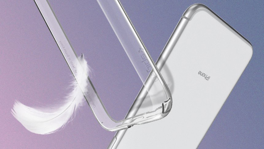 Чехол Spigen для iPhone X Liquid Crystal Crystal Clear 057CS22118
