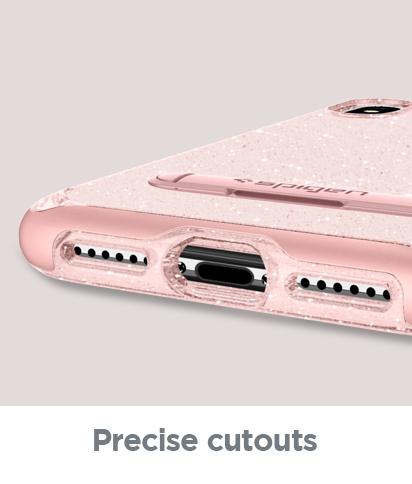 Чехол Spigen Crystal Hybrid Glitter Rose Quartz для iPhone X (057CS22150)