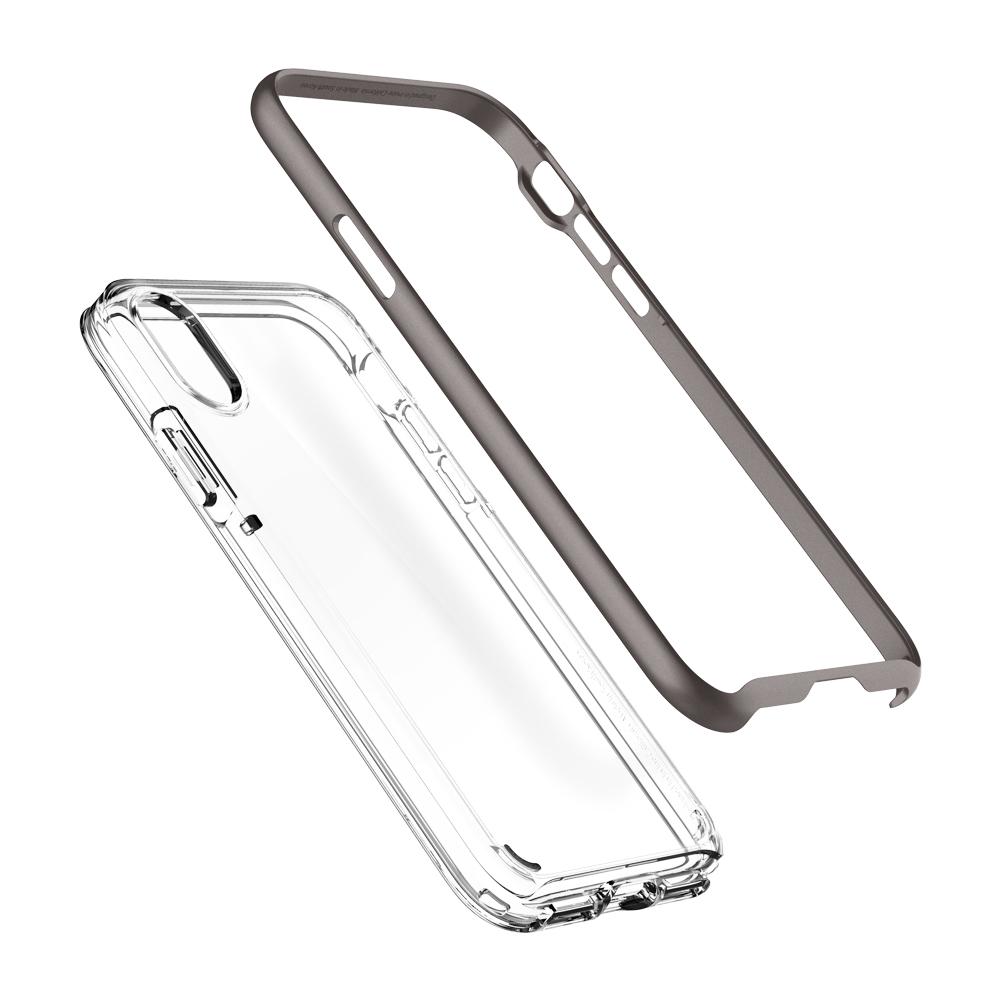 Чехол Spigen для iPhone X Neo Hybrid Crystal Gunmetal 057CS22172