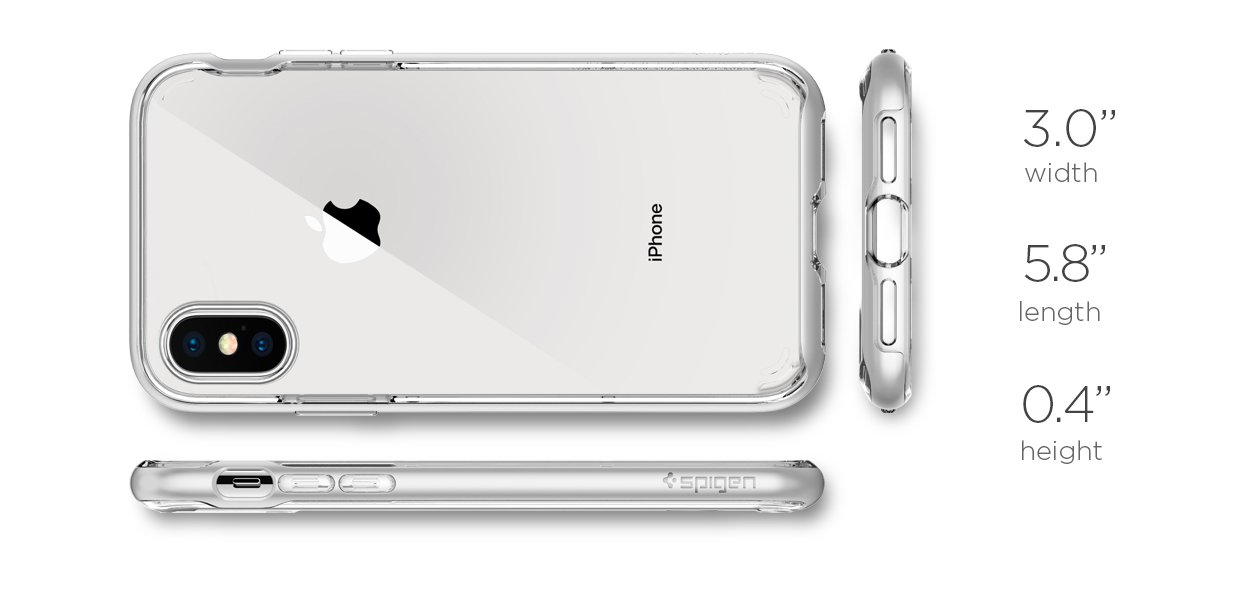 Чехол Spigen для iPhone X Neo Hybrid Crystal Silver 057CS22174
