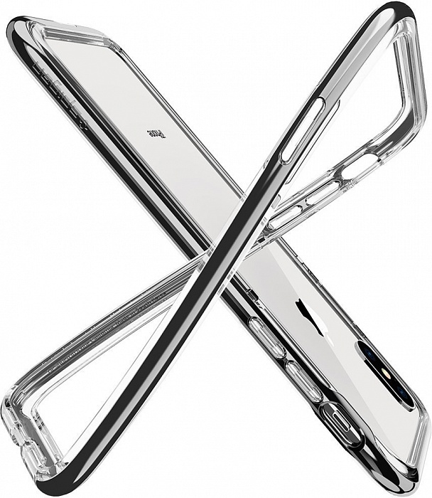 Чехол Spigen Neo Hybrid EX Chrome Grey для iPhone XS/S 057CS22684