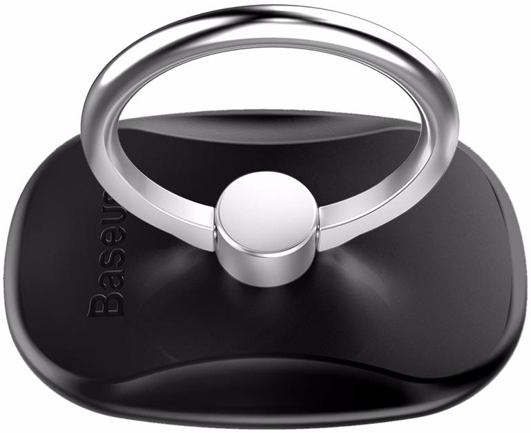 Кольцо-держатель для iPhone и любых телефонов Baseus Multifunctional Ring Bracket Black (SUMR-01)
