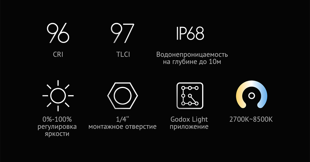 Осветитель Godox WL8P для подводной съемки