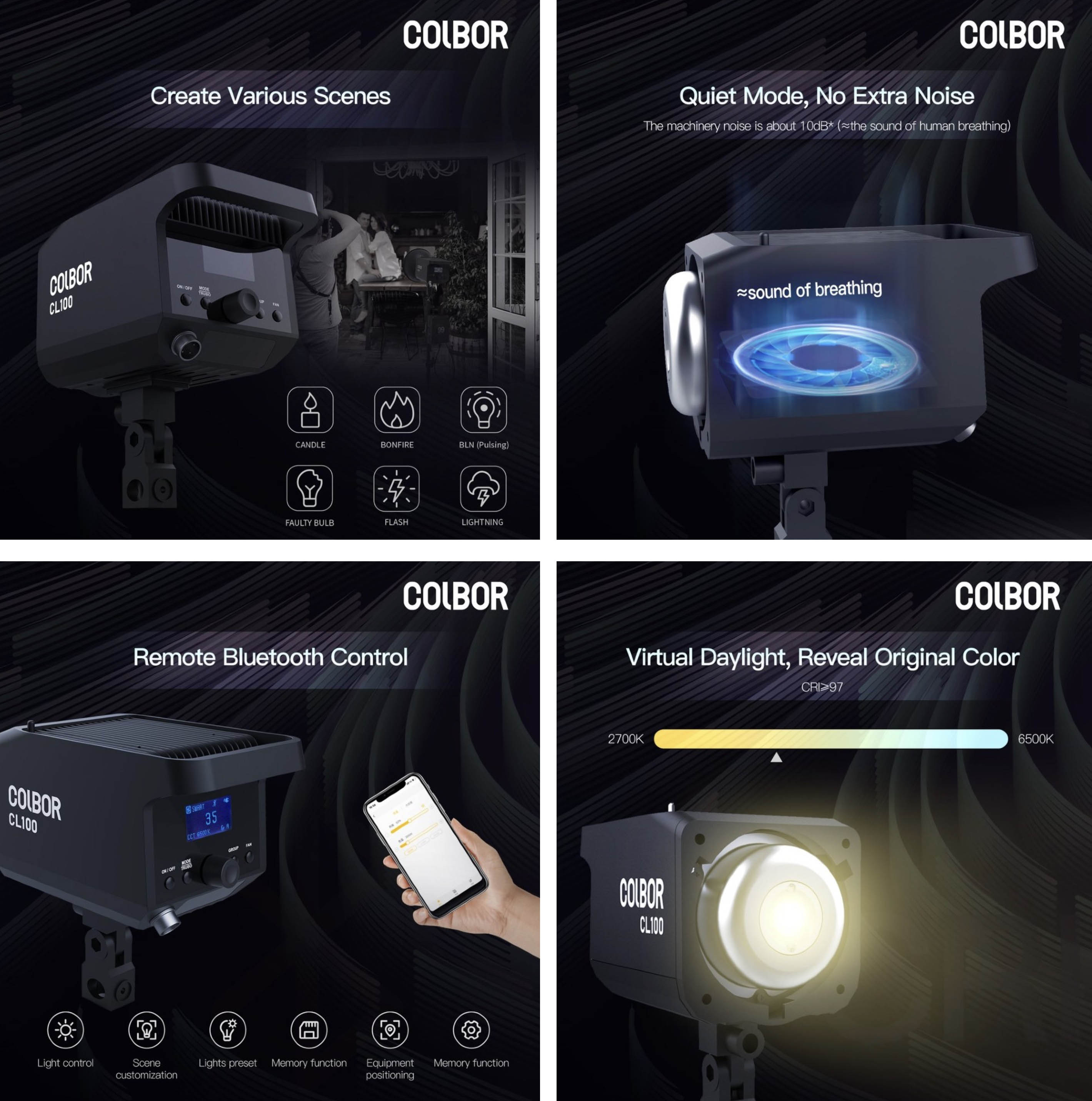 Осветитель Colbor CL100 v2 Updated