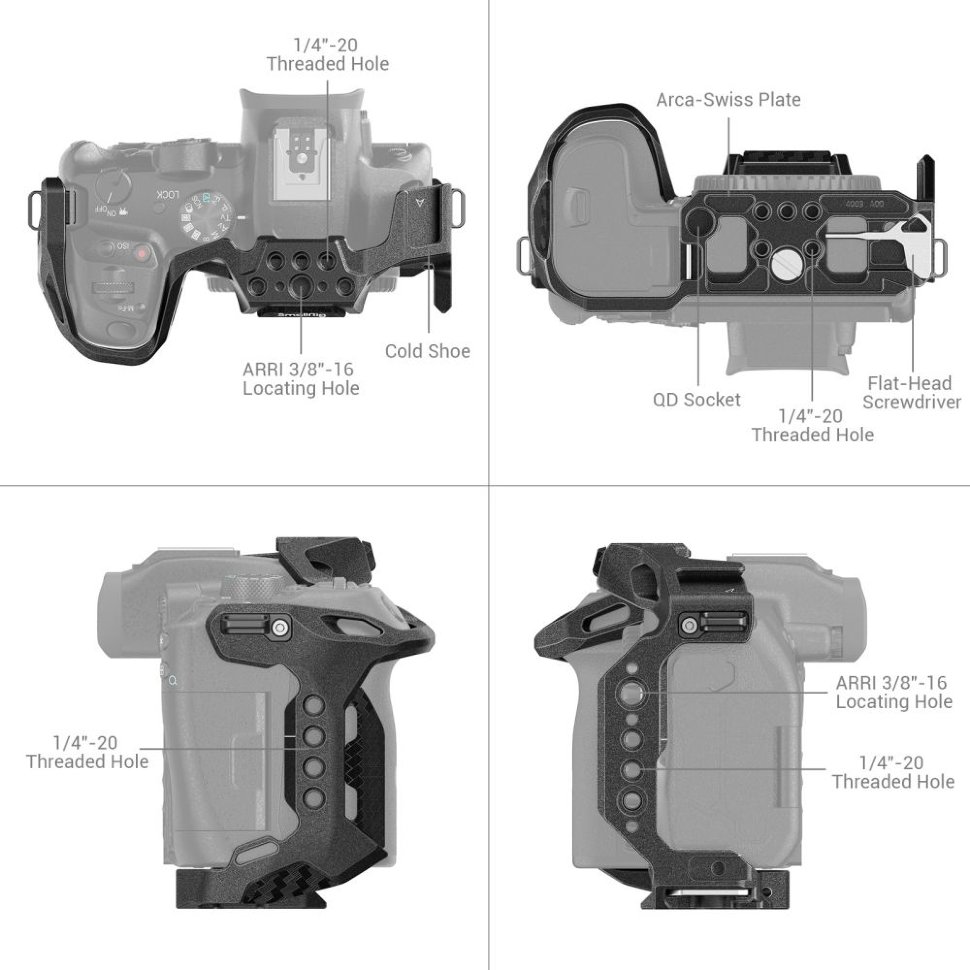 Клетка SmallRig 4003 “Black Mamba” для Canon EOS R7 