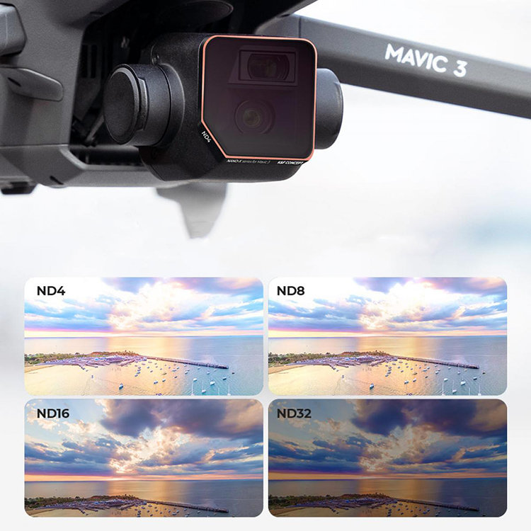 Комплект светофильтров K&F Concept Nano-X ND для DJI Mavic 3/Mavic 3 Cine (4шт)