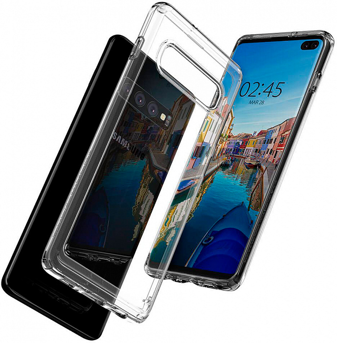 Чехол Spigen Crystal Hybrid Clear (606CS25656) для Samsung Galaxy S10+
