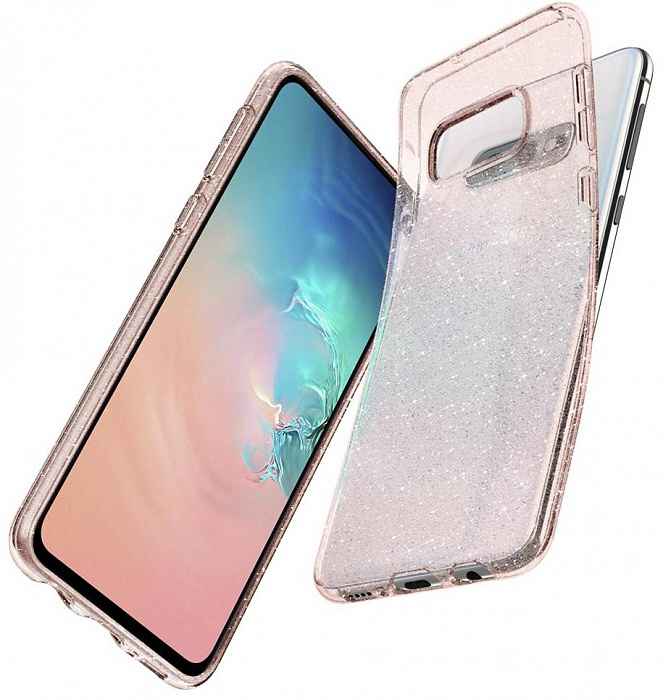 Чехол Spigen Liquid Crystal Glitter Rose Quartz (609CS25835) для Samsung Galaxy S10e