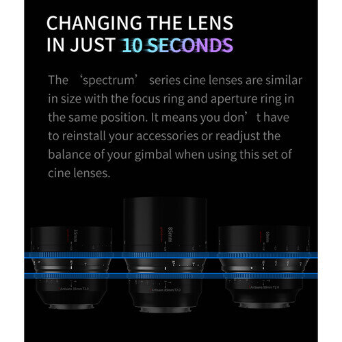 Объектив 7Artisans Spectrum 50mm T2.0 E-Mount