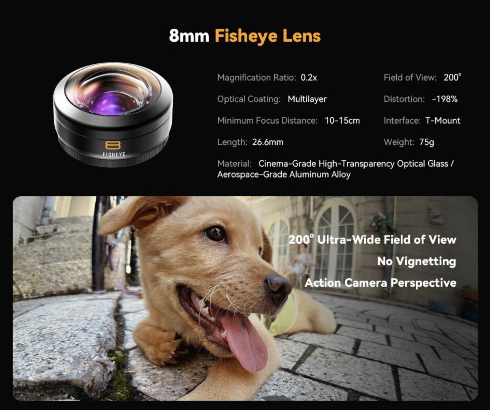 Объектив Fotorgear Pro II 8mm Fisheye для смартфона